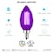 Luxrite B11 LED Purple Light Bulbs 4.5W 40W Equivalent Colored Glass E12 Candelabra Base, 2PK LR21741-2PK - alternate 8